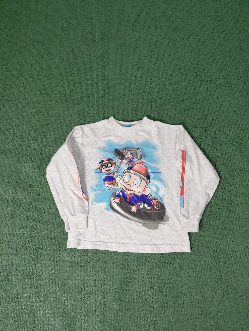 Vintage 1998 Youth Nickelodeon Rugrats Ice Hockey 90's Winter Sports Cartoon Lig